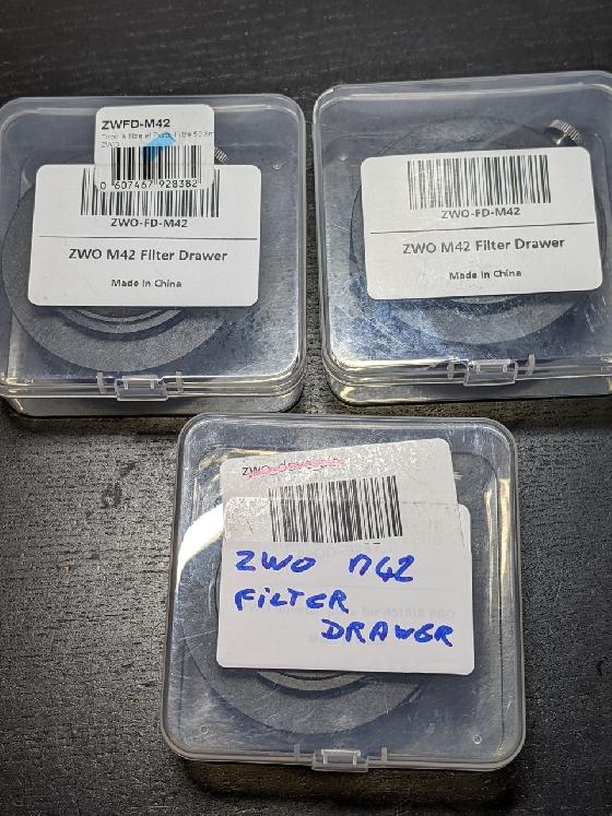 Tiroirs à filtre et Porte-Filtres ZWO V1