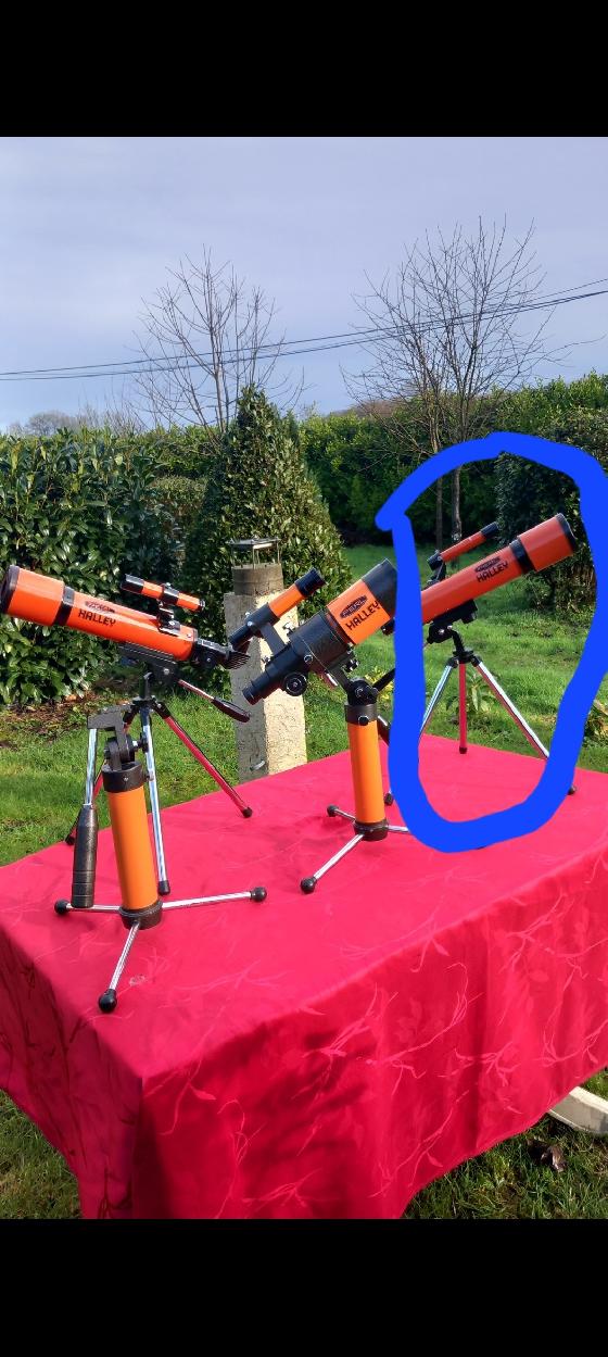 Perl Halley avec oculaire