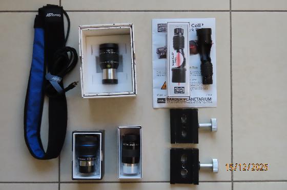 oculaires, laser collimation, bande chauffante