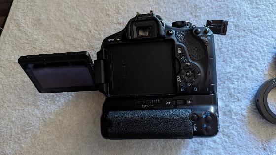 Canon 600D défiltré avec accessoires