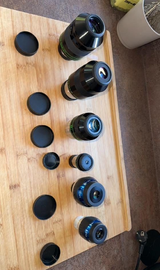 Oculaires televue en tbe et meade 5000