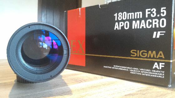 Sigma Macro 180mm f3.5 avec coupleur CCD T2