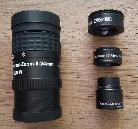 Baader Oculaire Zoom Hyperion Mark IV + Barlow