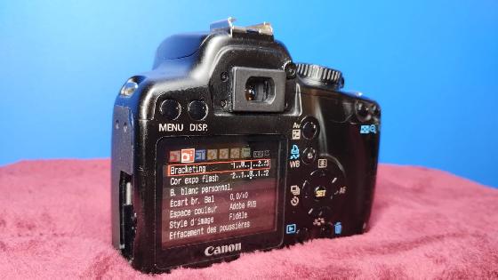 Reflex Canon Eos 1000D défiltré partiel
