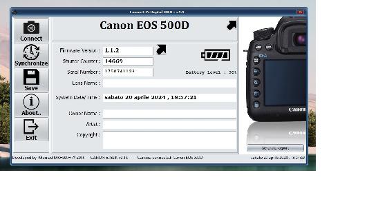 canon 500D Défiltré partiel