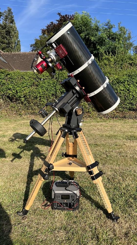 Elements d'un setup astrophoto Newton (chaîne optique ZWO)