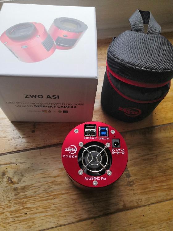 Caméra ZWO 294MC Pro + accessoires