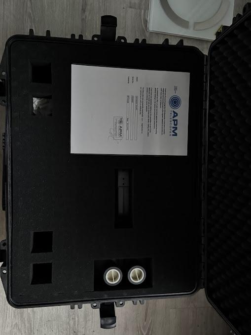 Jumelles APM 100 ed apo 90 + Bras de fourche +Case Geoptik