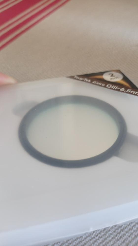 Filtre Monochrome ToupTek OIII (03) 6.5nm en 2" (50.80mm)