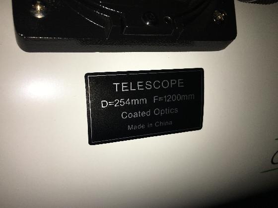 dobson 254/1200mm (tres bonne etat) 