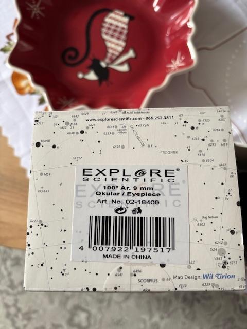 Explorer scientific 9 mm 100 degrés 