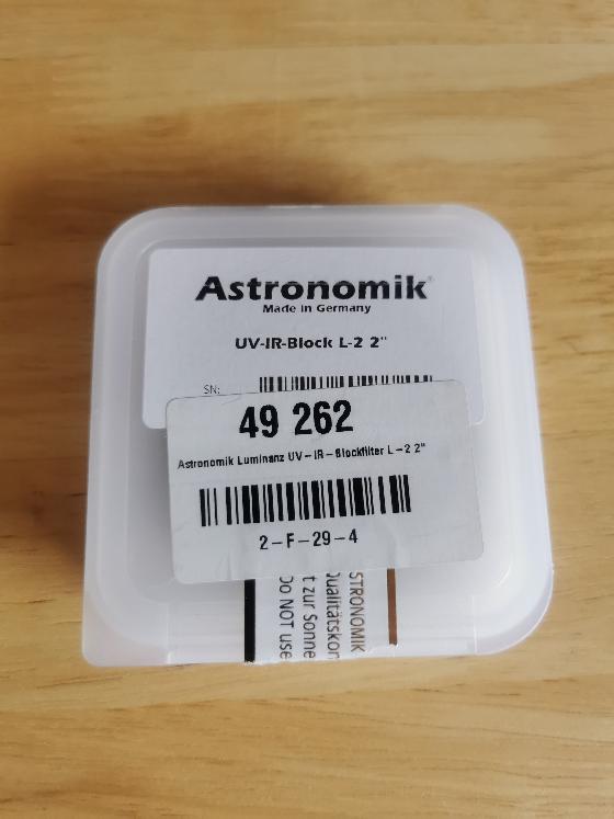 Filtre Astronomik UVIR L2 2" 