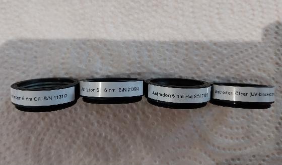 Lot fitres astrodon 31,75mm