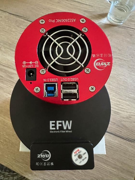 Caméra ZWO 260c pro avec roue et filtres