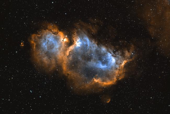 Soul Nebula en palette hubble