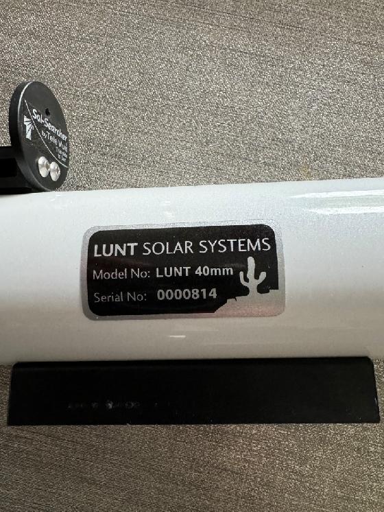 Lunette solaire Lunt 40mm et BF600