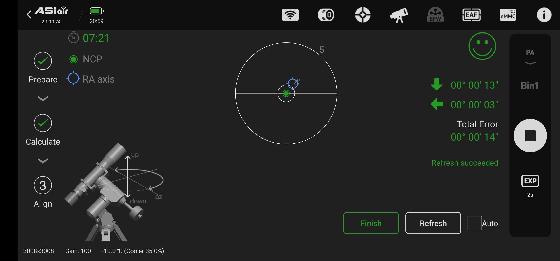 EQM35 Pro (kit AstroGadget/EQStar) + trépied + alimentation secteur