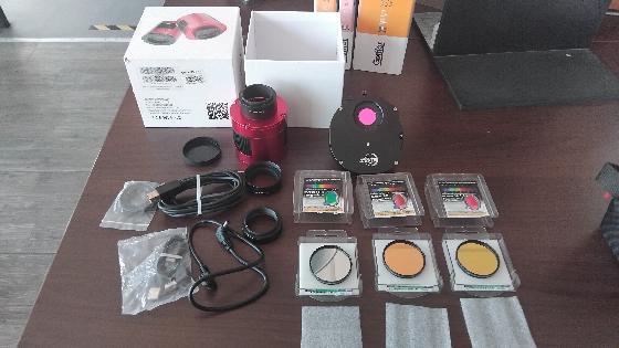 Zwo asi533 mm plus lot de filtres sho lrvb roue à filtres et tiroir 