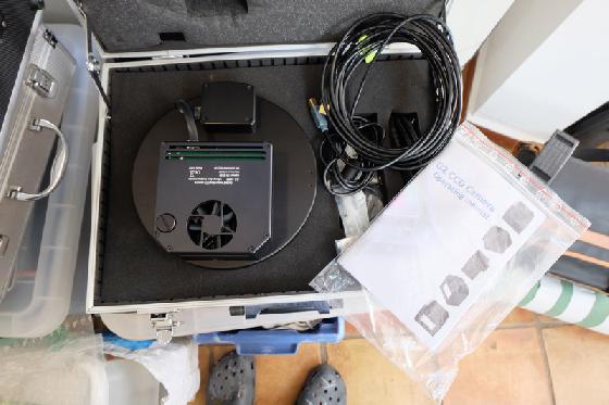 Caméra Moravian + Diviseur optique + Roue à filtres