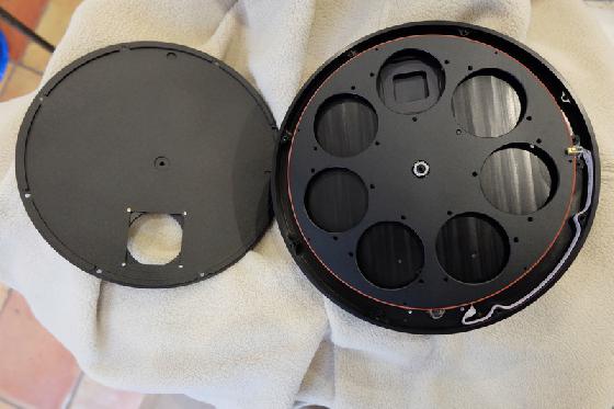 Caméra Moravian + Diviseur optique + Roue à filtres