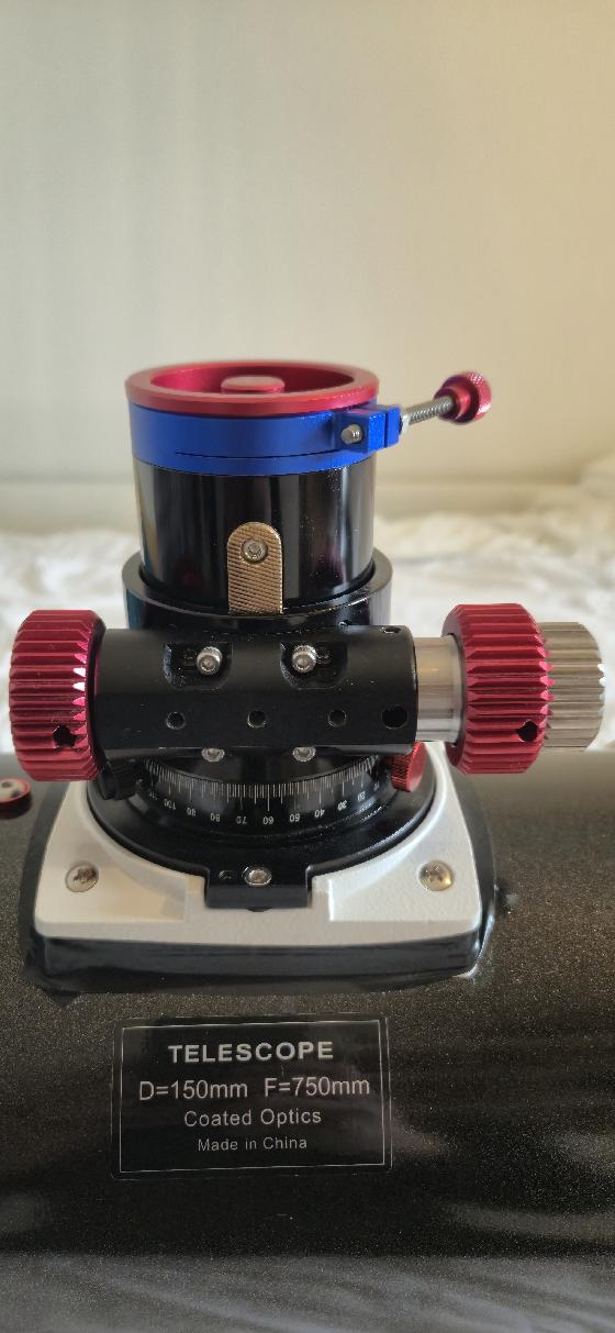 Skywatcher 150/750 avec cremaillere dual speed + OCAL 2.0 + Cheshire + Caisse transport