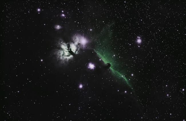 Nébuleuse de la tête de cheval en SHO