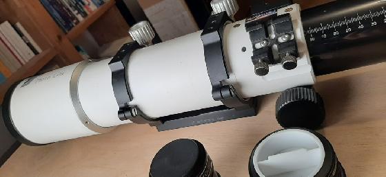 Lunette apochromatique TS Optics SD-APO 80 mm F/7 - Doublet FPL53 / Lanthane