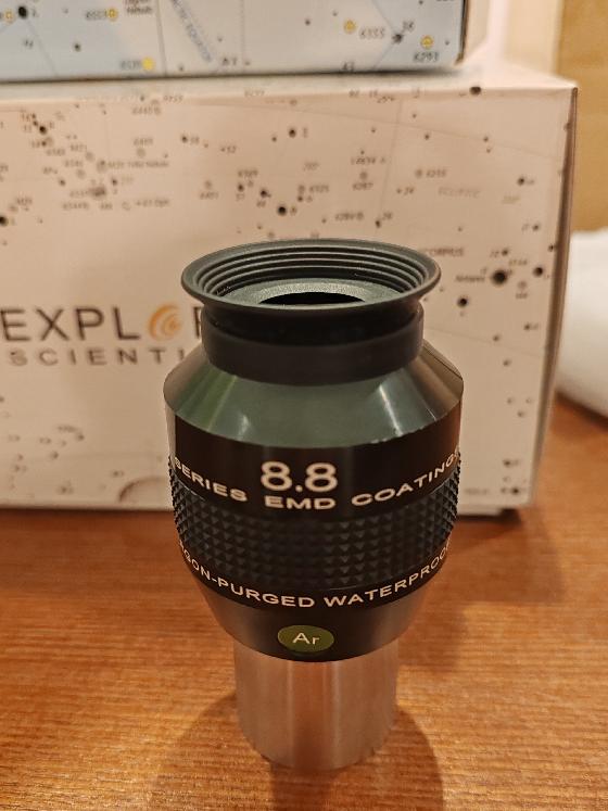 Explore scientific 8.8 / 14mm.  82°