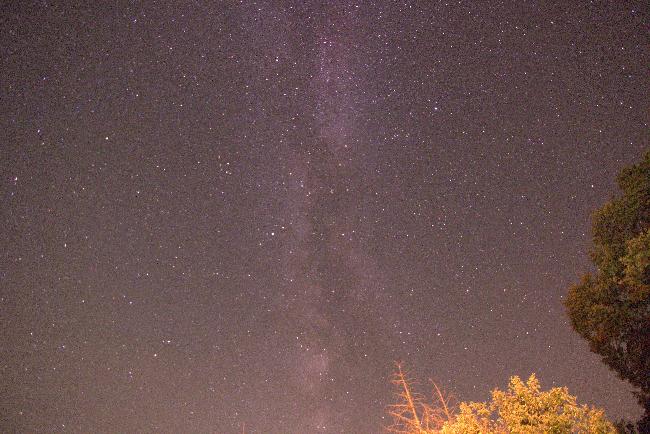 Voie lactée depuis mon jardin