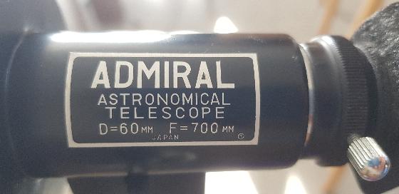 Lunette admiral 60/700 azimutale fabrication Towa 