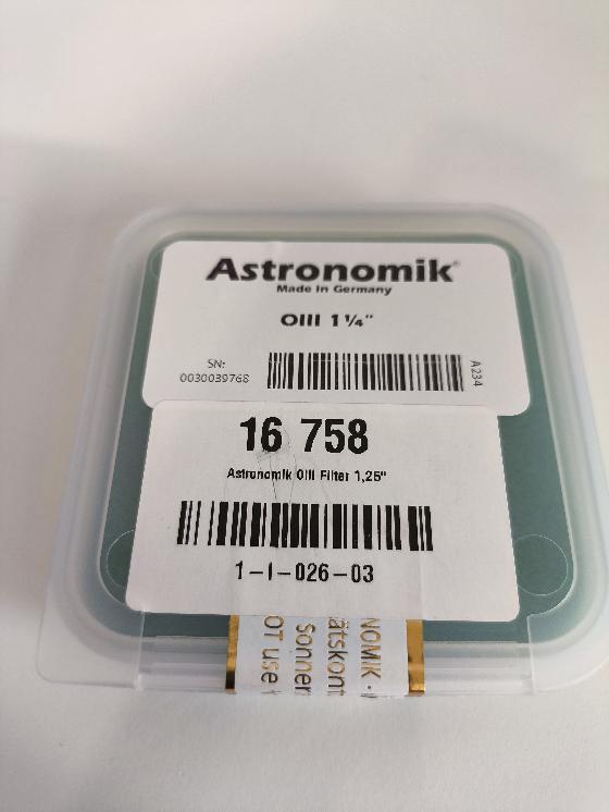 Filtre Astronomik OIII 1,25"