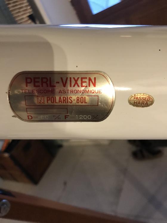 lunette japonaise Perl Vixen Polaris 80L