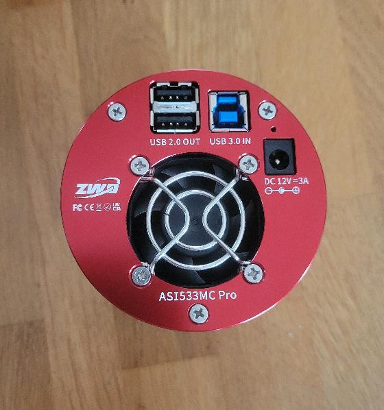 Caméra ZWO asi533mc-Pro + filtre optolong l-pro 1.25"