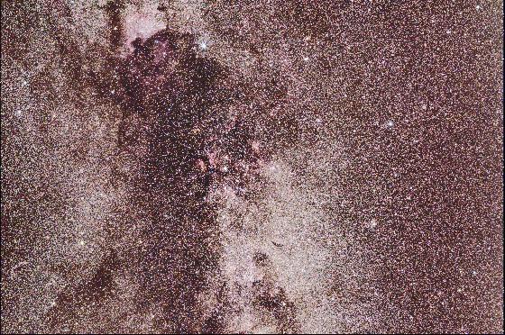 La queue du cygne au 50 mm avec PixInsight 2