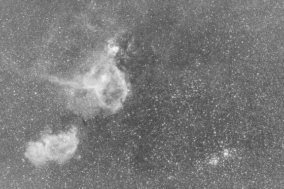 IC1848 + double amas Ha Canon 600D Samyang 135 mm f/d 2