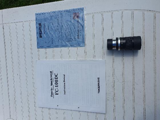 Lunette Takahashi FC100DC équipée avec accessoires