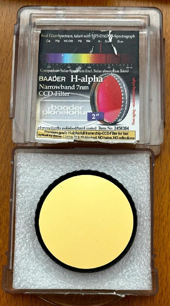 Filtre Baader CCD H-alpha 7nm en 2"