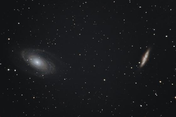 M81 - M82 en 67 minutes, sous 85% de lune
