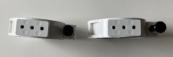 collier blanc pour instrument de 80mm