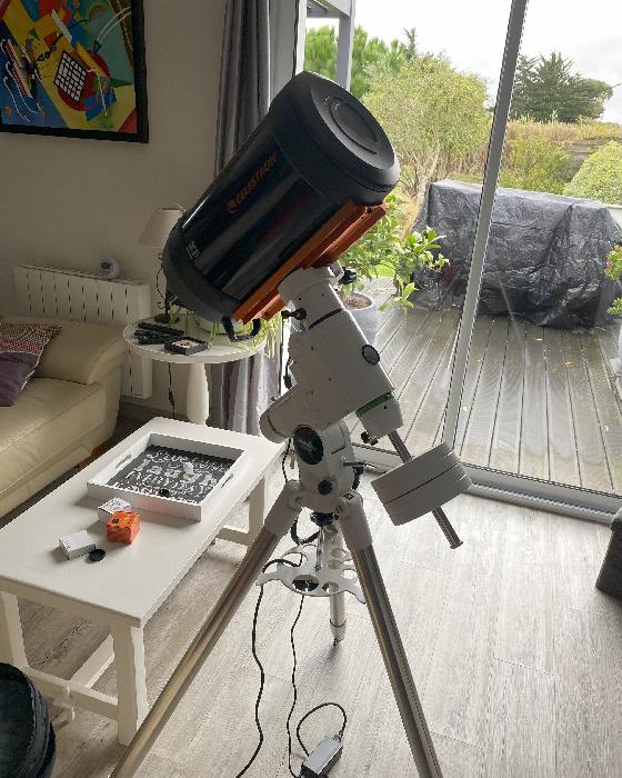 Tube Celestron C8 fastar sur HEQ5pro Go-to+divers