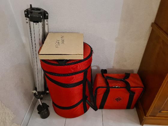 Telescope/chercheur config. coudé