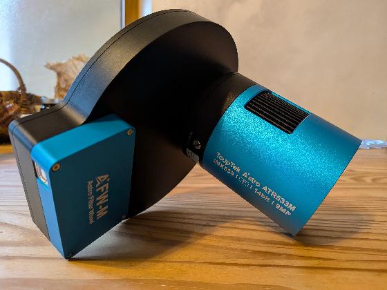 Camera Touptek imx 533 monochrome + roue à filtres et filtres LRVBSHO