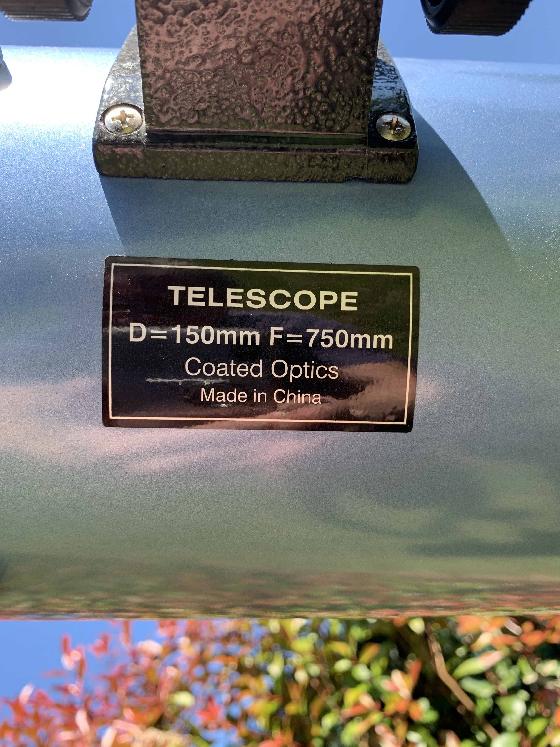 Télescope N 150/750  EQ-2