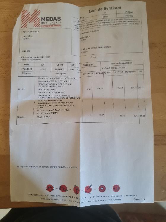 Vend Celestron Nextar 8SE complet avec accessoires 