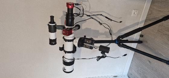 Vends setup complet astrophoto lunette apochromatique 80/560 