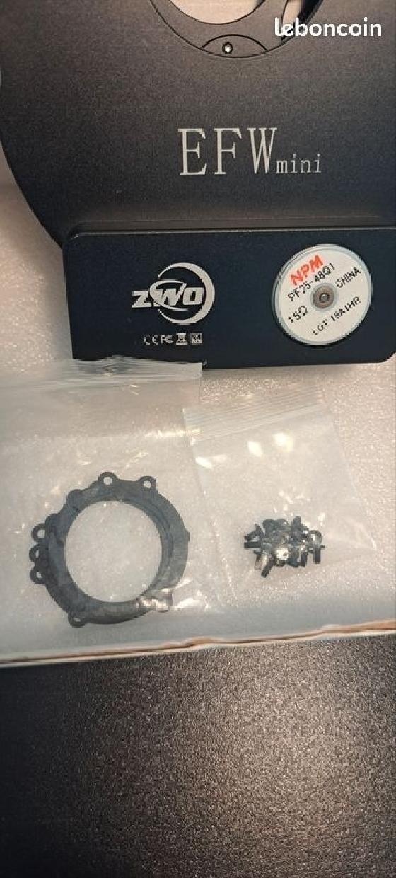 Pack Complet Roue à filtres ZWO EFW Mini (5 pos.) + Accessoires + Révision complète