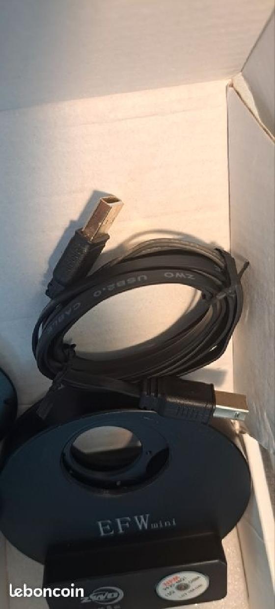 Pack Complet Roue à filtres ZWO EFW Mini (5 pos.) + Accessoires + Révision complète