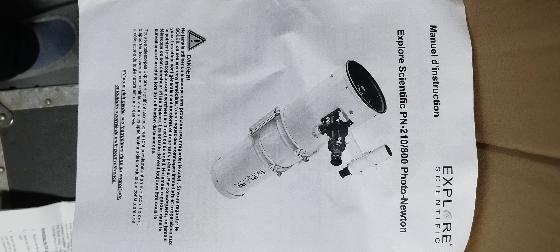 Télescope Explore Scientific PN210/800 (Tube Newton carbone) + accessoires astrophoto complets balader planétarium 