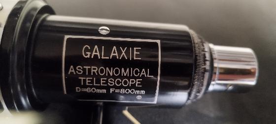 Télescope astronomique vintage GALAXIE – 60/800 – avec accessoires