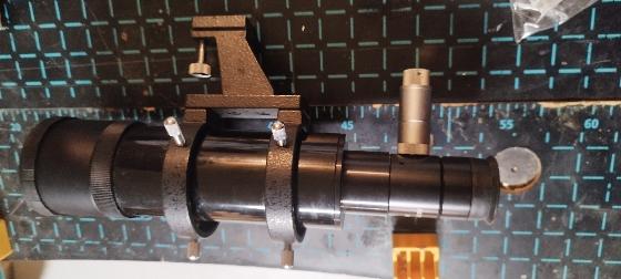 chercheur Astro-Physics 8×50 avec support + réticule éclairé – excellent état